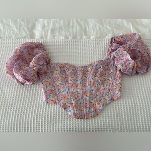 Bardot bustier style top